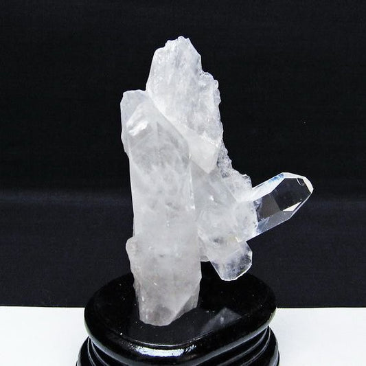 水晶 クラスター マダガスカル産 台座付属 水晶 原石 レムリアンシード 一点物 172-4302