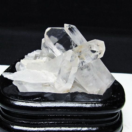 水晶 クラスター マダガスカル産 台座付属 水晶 原石 レムリアンシード 一点物 172-4349