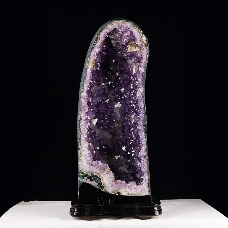39.9Kg アメジストドーム ブラジル産 ジオード 原石 アメジストドーム amethyst 置物 開運 風水 台座付属 一点物 174-1692