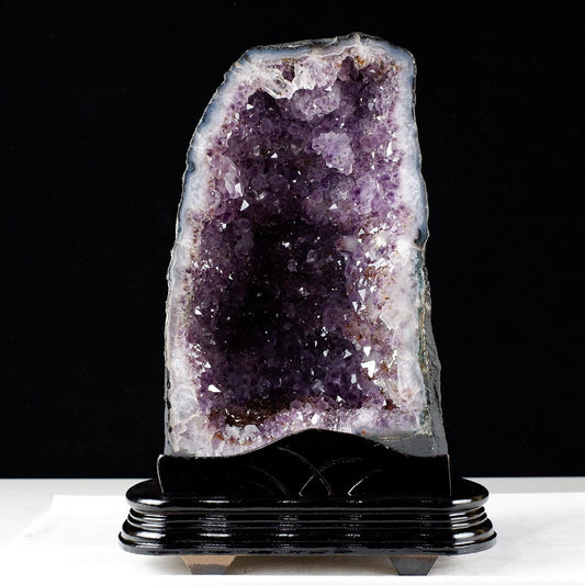 8.9Kg アメジストドーム ブラジル産 アメジスト ドーム 原石 置物 台座付属 一点物 174-2224