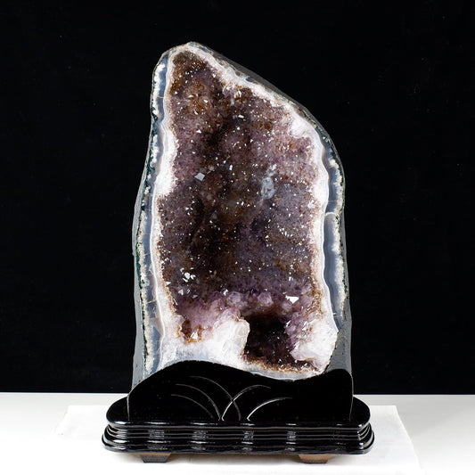 28.7Kg アメジストドーム ブラジル産 アメジスト ドーム 原石 置物 台座付属 一点物 174-2228