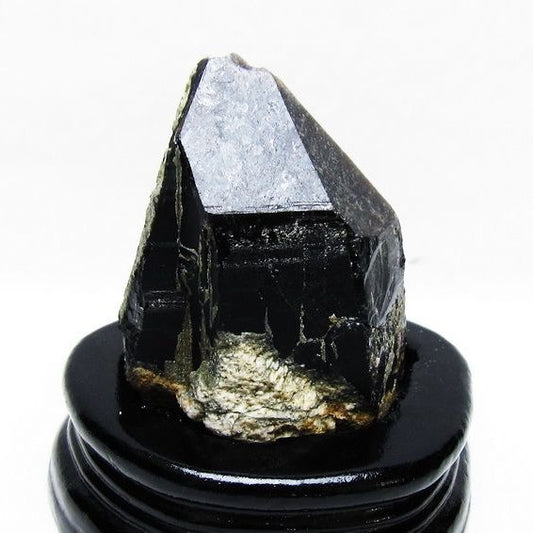 モリオン 黒水晶 原石 山東省産 台座付属 一点物 181-4475