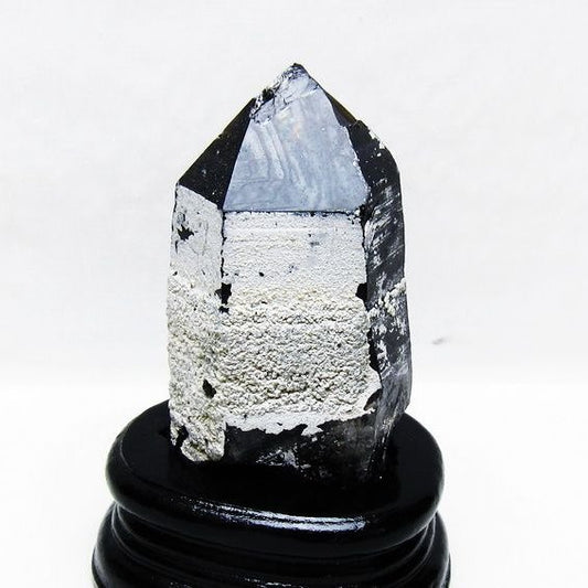 モリオン 黒水晶 原石 山東省産 台座付属 一点物 181-4478
