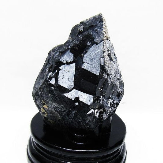 モリオン 黒水晶 原石 山東省産 台座付属 一点物 181-4485