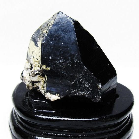モリオン 原石 黒水晶 原石 山東省産 台座付属 一点物 181-4489