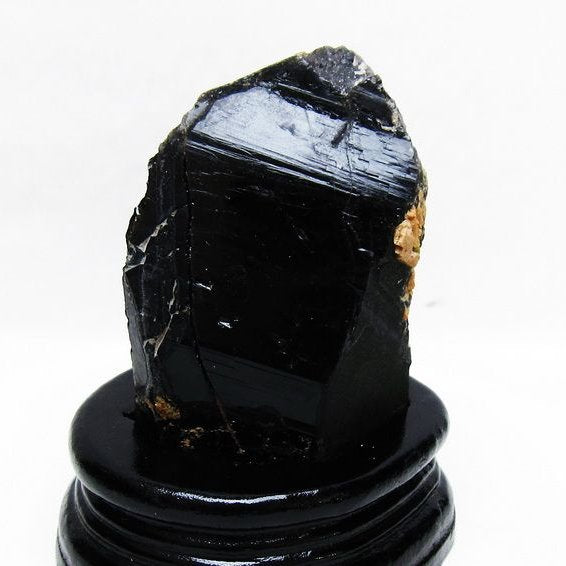 モリオン 原石 黒水晶 原石 山東省産 台座付属 一点物 181-4495