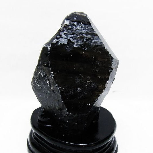 モリオン 原石 黒水晶 原石 山東省産 台座付属 一点物 181-4499