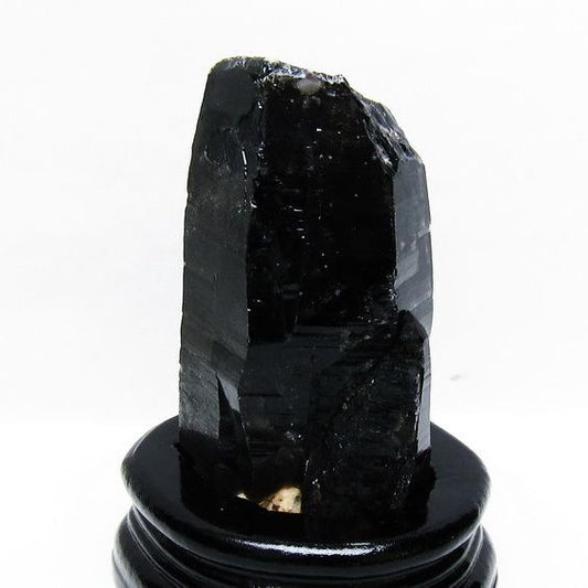 モリオン 原石 黒水晶 原石 山東省産 台座付属 一点物 181-4500