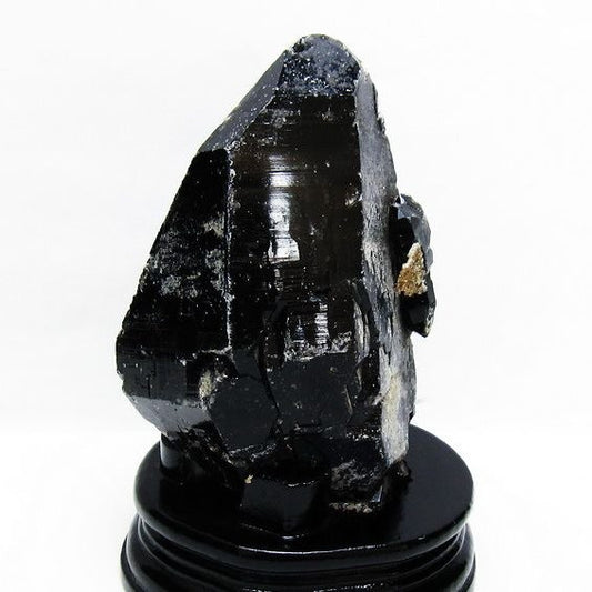 1.2Kg モリオン 原石 黒水晶 原石 山東省産 台座付属 一点物 181-4503