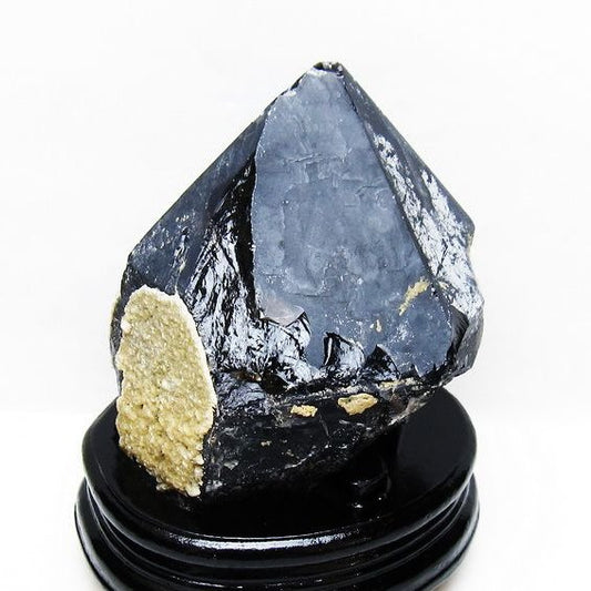 1.5Kg 黒水晶 原石 モリオン 原石 山東省産 台座付属 一点物 181-4525