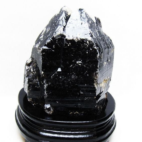 1.7Kg 黒水晶 原石 モリオン 原石 山東省産 台座付属 一点物 181-4527