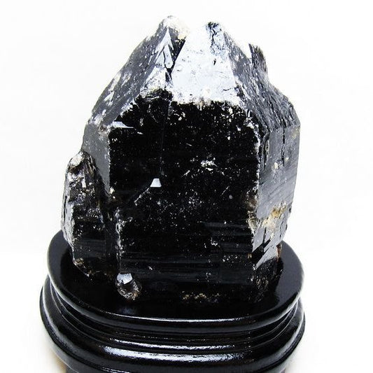 1.7Kg 黒水晶 原石 モリオン 原石 山東省産 台座付属 一点物 181-4527