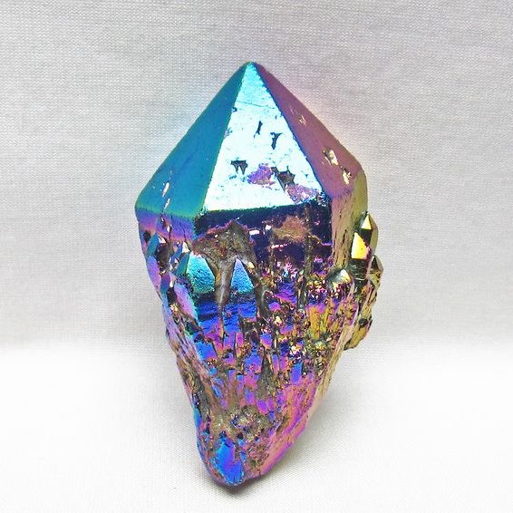 オーラクリスタル 原石 レインボーブルー エレスチャル オーラ水晶 一点物 181-4692