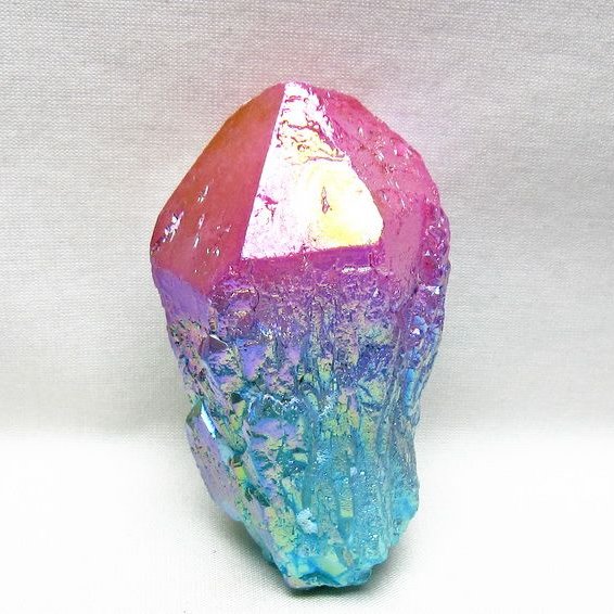 オーラクリスタル 原石 マルチカラー エレスチャル オーラ水晶 一点物 181-4697