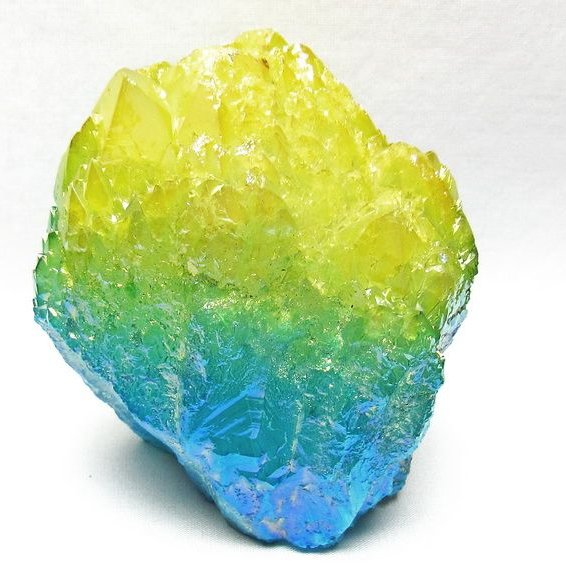 1.2Kg オーラクリスタル 原石 マルチカラー エレスチャル オーラ水晶 一点物 181-4718