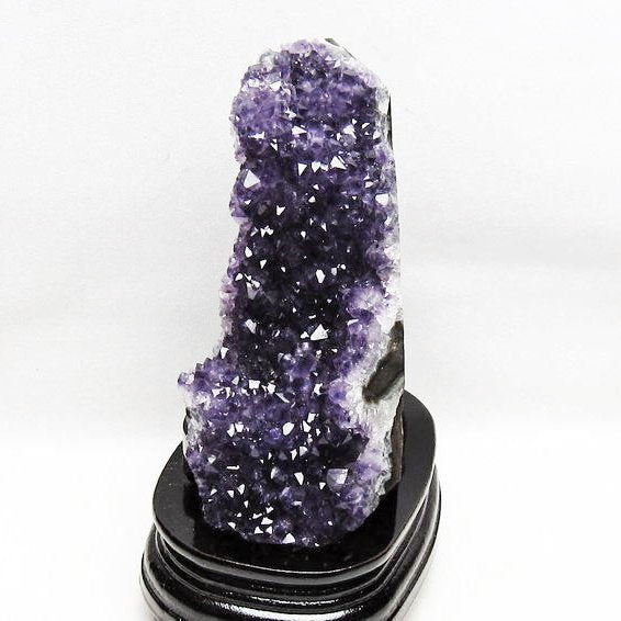 1.2Kg アメジスト クラスター ウルグアイ産 アメジスト 原石 amethyst 台座付属 花型 一点物  182-6468