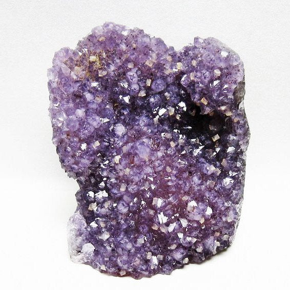 アメジスト クラスター ウルグアイ産 アメジスト 原石 amethyst カルサイト付き 花型 一点物  182-6667