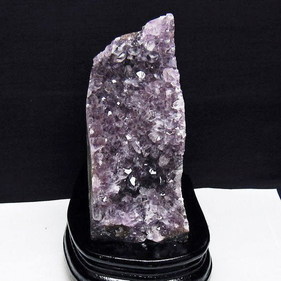 1.3Kg アメジスト クラスター ウルグアイ産 アメジスト 原石 amethyst 台座付属 一点物  182-6948