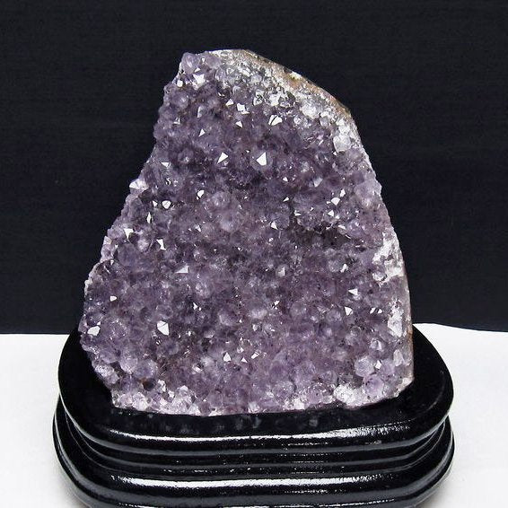 1.1Kg アメジスト クラスター ウルグアイ産 アメジスト 原石 amethyst 台座付属 一点物  182-6949