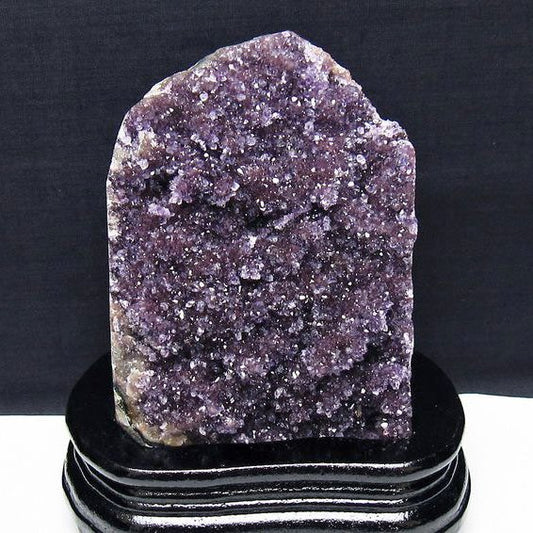 アメジスト クラスター ウルグアイ産 アメジスト 原石 amethyst 台座付属 花型 一点物  182-7100