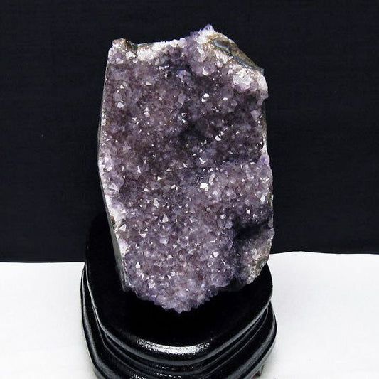 アメジスト クラスター ウルグアイ産 アメジスト 原石 amethyst 台座付属 花型 一点物  182-7105