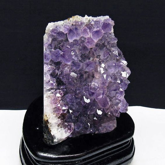 アメジスト クラスター ウルグアイ産 アメジスト 原石 amethyst 台座付属 花型 一点物  182-7108