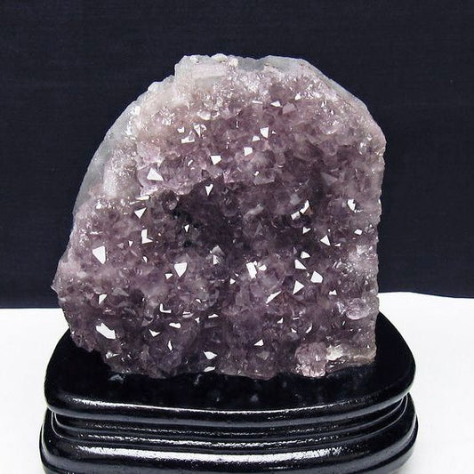 アメジスト クラスター ウルグアイ産 アメジスト 原石 amethyst 台座付属 花型 一点物  182-7112