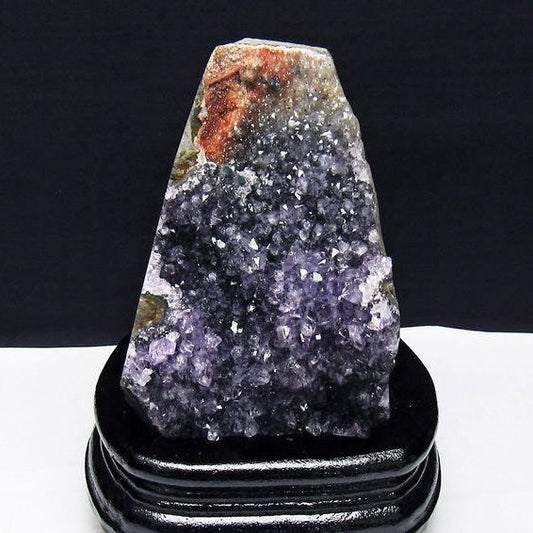 アメジスト クラスター ウルグアイ産 アメジスト 原石 amethyst 台座付属 花型 一点物  182-7116