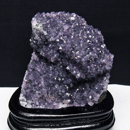 アメジスト クラスター ウルグアイ産 アメジスト 原石 amethyst 台座付属 花型 一点物  182-7122