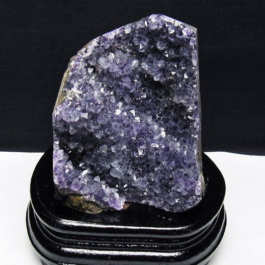 アメジスト クラスター ウルグアイ産 アメジスト 原石 amethyst 台座付属 花型 一点物  182-7123