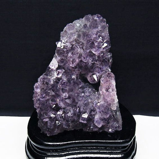 アメジスト クラスター ウルグアイ産 アメジスト 原石 amethyst 台座付属 花型 一点物  182-7126