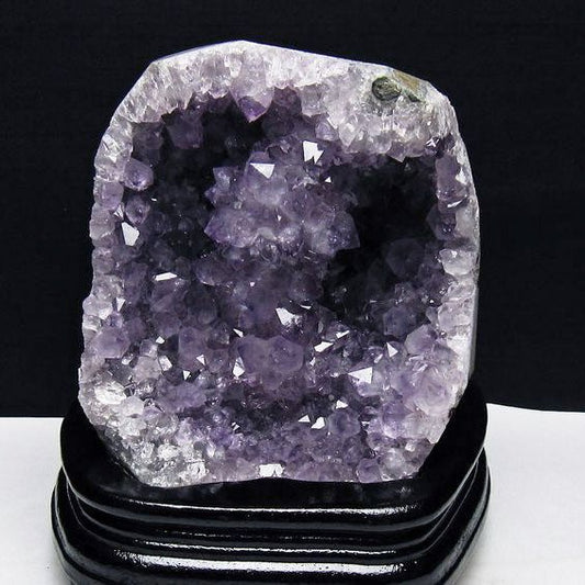 1.5Kg アメジスト クラスター ウルグアイ産 アメジスト 原石 amethyst 台座付属 花型 一点物  182-7132