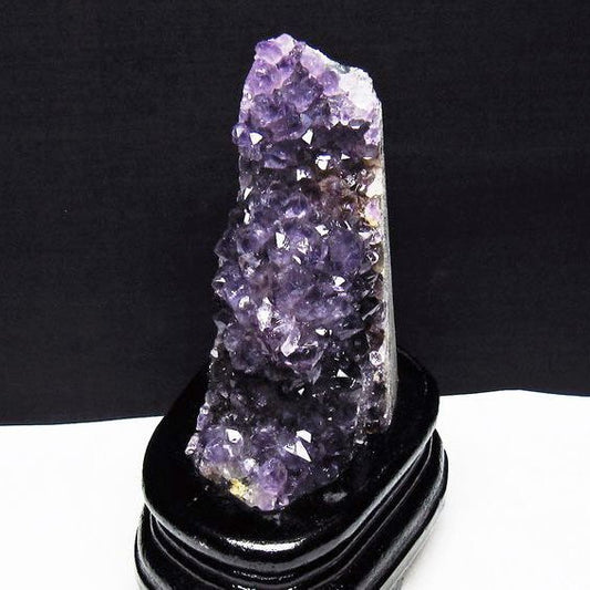 アメジスト クラスター ウルグアイ産 アメジスト 原石 amethyst 台座付属 花型 一点物  182-7146