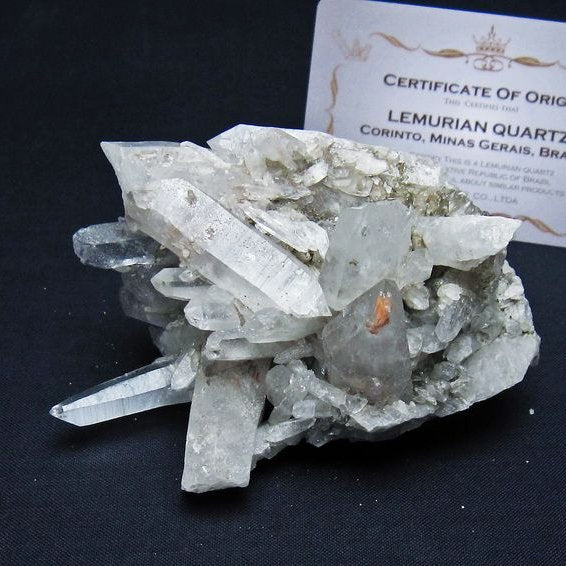 レムリアンシード 水晶 クラスター 原石 ブラジル ミナスジェライス州 コリント産 一点物 送料無料 182-7874