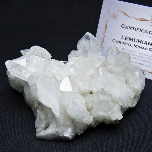 レムリアンシード 水晶 クラスター 原石 ブラジル ミナスジェライス州 コリント産 一点物 送料無料 182-7875