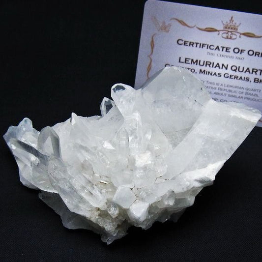 レムリアンシード 水晶 クラスター 原石 ブラジル ミナスジェライス州 コリント産 一点物 送料無料 182-7883