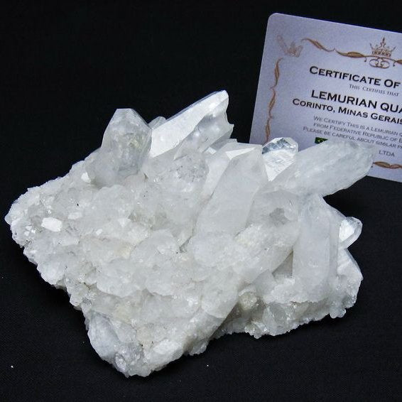 レムリアンシード 水晶 クラスター 原石 ブラジル ミナスジェライス州 コリント産 一点物 送料無料 182-7886