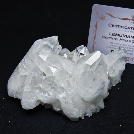 レムリアンシード 水晶 クラスター 原石 ブラジル ミナスジェライス州 コリント産 一点物 送料無料 182-7888