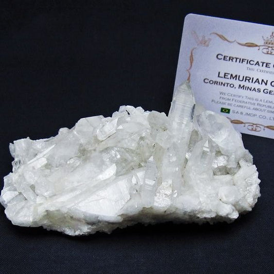 レムリアンシード 水晶 クラスター 原石 ブラジル ミナスジェライス州 コリント産 一点物 送料無料 182-7889