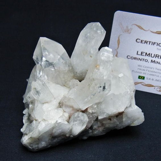 レムリアンシード 水晶 クラスター 原石 ブラジル ミナスジェライス州 コリント産 一点物 送料無料 182-7891