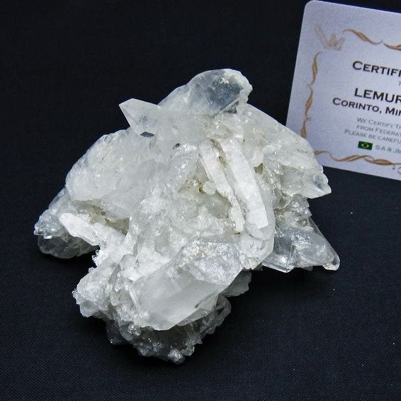 レムリアンシード 水晶 クラスター 原石 ブラジル ミナスジェライス州 コリント産 一点物 送料無料 182-7892