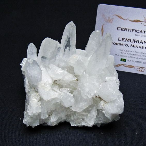 レムリアンシード 水晶 クラスター 原石 ブラジル ミナスジェライス州 コリント産 一点物 送料無料 182-7893