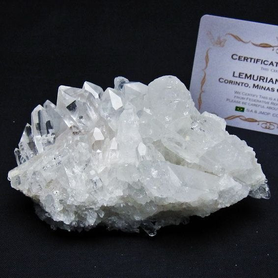 レムリアンシード 水晶 クラスター 原石 ブラジル ミナスジェライス州 コリント産 一点物 送料無料 182-7894