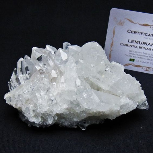 レムリアンシード 水晶 クラスター 原石 ブラジル ミナスジェライス州 コリント産 一点物 送料無料 182-7894