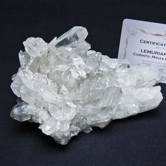 レムリアンシード 水晶 クラスター 原石 ブラジル ミナスジェライス州 コリント産 一点物 送料無料 182-7895