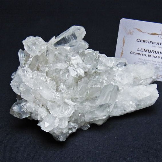 レムリアンシード 水晶 クラスター 原石 ブラジル ミナスジェライス州 コリント産 一点物 送料無料 182-7895