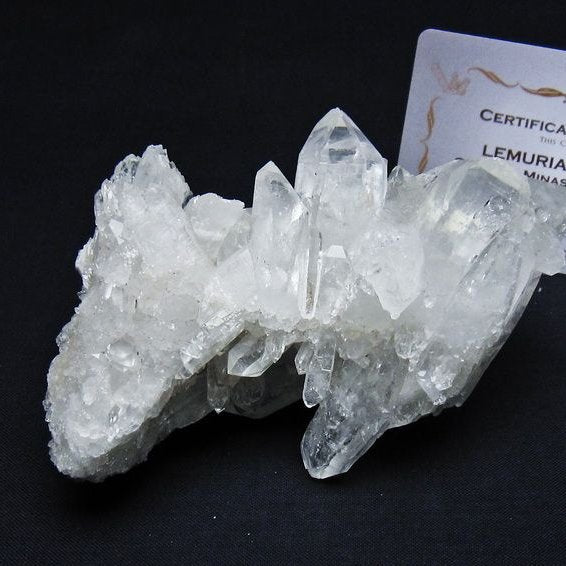 レムリアンシード 水晶 クラスター 原石 ブラジル ミナスジェライス州 コリント産 一点物 送料無料 182-7897