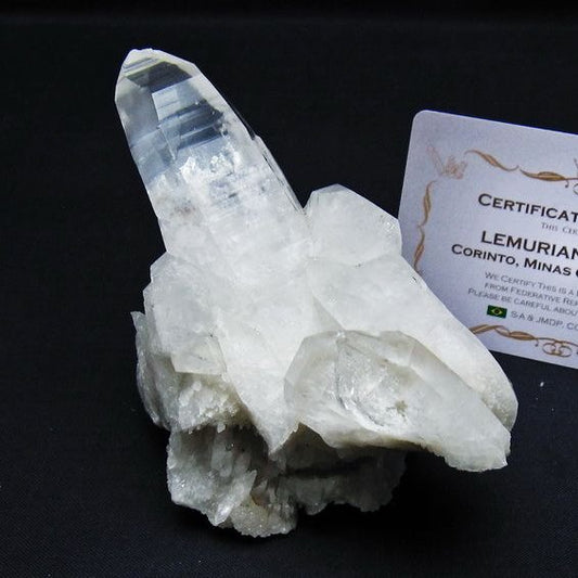 レムリアンシード 水晶 クラスター 原石 ブラジル ミナスジェライス州 コリント産 一点物 送料無料 182-7899