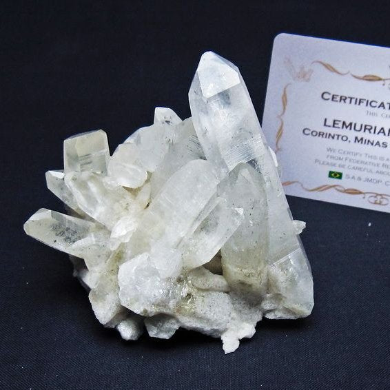 レムリアンシード 水晶 クラスター 原石 ブラジル ミナスジェライス州 コリント産 一点物 送料無料 182-7900