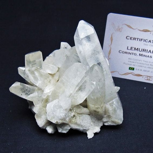 レムリアンシード 水晶 クラスター 原石 ブラジル ミナスジェライス州 コリント産 一点物 送料無料 182-7900